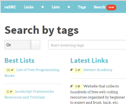 reSRC- find free resources for programming