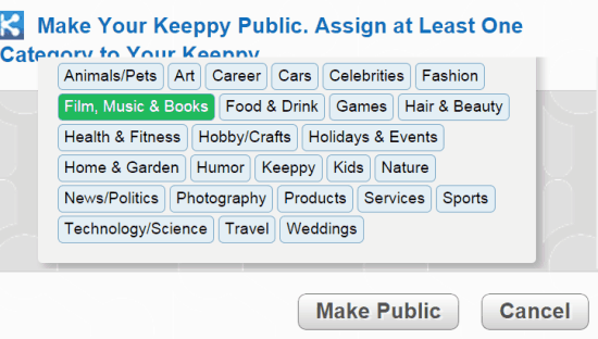 Keeppy Categories