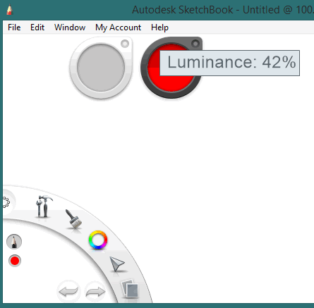 set brush opacity and luminance