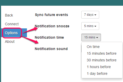 set preferences