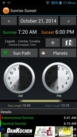 sunrise sunset apps for Android 1