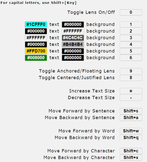 view and customize all the hotkeys