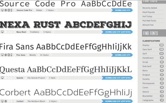 website to download free fonts for personal and commercial use