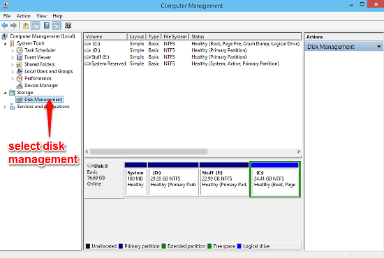 windows computer management