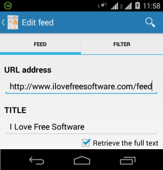 Add Feed URL