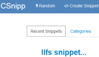 CSnipp- create code snippet and share