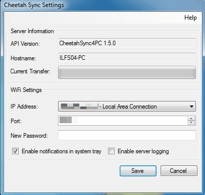 Cheetah Sync Desktop Client