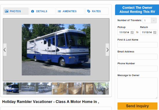 RVShare- free website for rv rentals