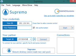 Supremo- free desktop remote connection software