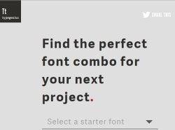 Type Genius- find perfect font for website