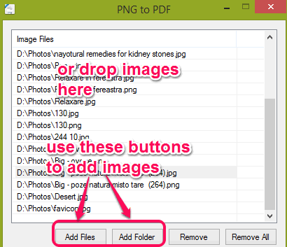 add images on its interface