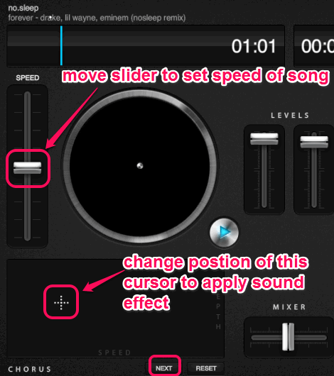 add sound effect to songs
