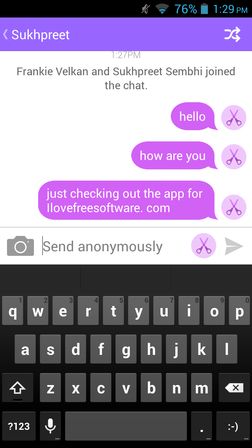 anonymous messaging apps for Android 1