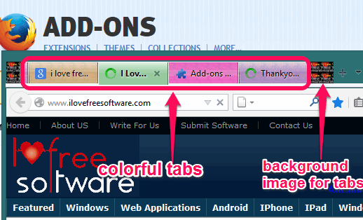 automatically colorize tabs in Firefox