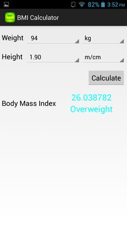 bmi calculator apps for android 3