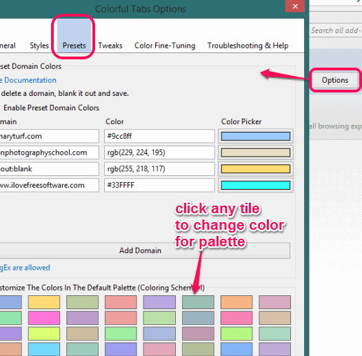 change color palette