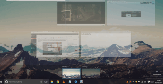 create multiple desktops