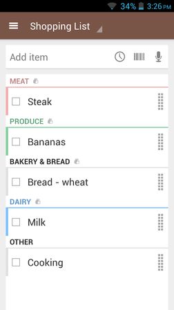 grocery list apps for Android 1