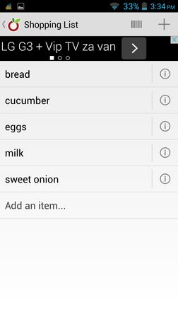 grocery list apps for Android 2