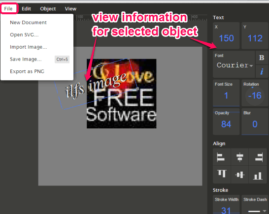 import SVG file and edit the objects
