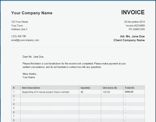 invoiceto.me- invoice template