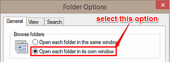 open each folder in own window