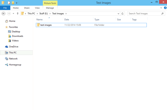 optimize folder for a particular file type in windows 10