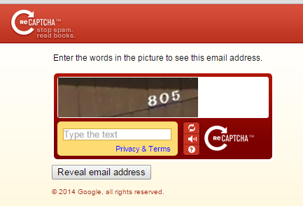 reCAPTCHA Mailhide