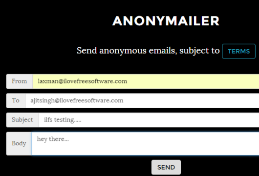 send emails anonymously