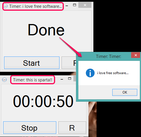 set multiple timers and launch together