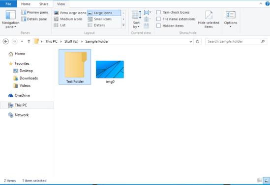 show custom image on any folder in windows 10
