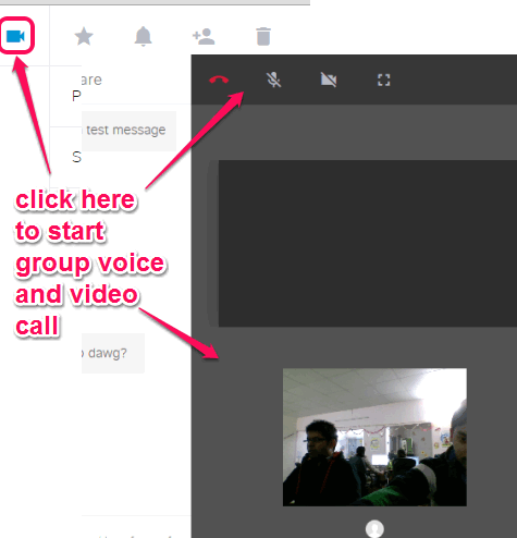start group voice and video call