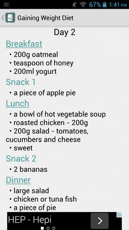 weight gain apps for Android 1