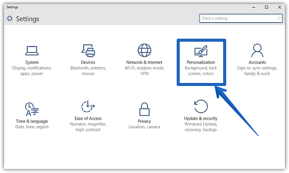 windows 10 modern settings