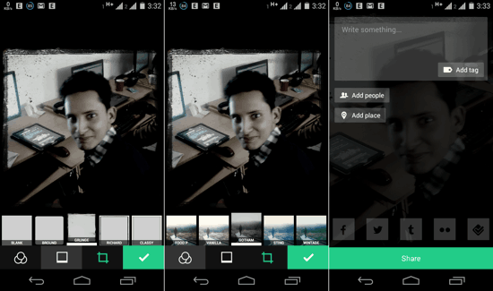 Adding filters in EyeEm for Android