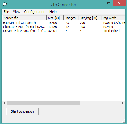 CbxConverter- interface