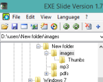 EXESlide- convert photos to video, gif, swf, and exe file