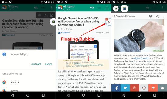 Flynx browser for Android Screenshots