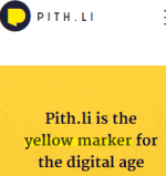 Pith.li- highlight webpage content and share