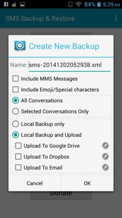 SMS backup apps android 2