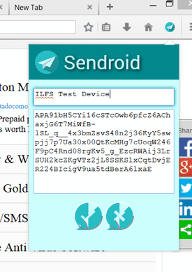 Sendroid Extension for Firefox 1