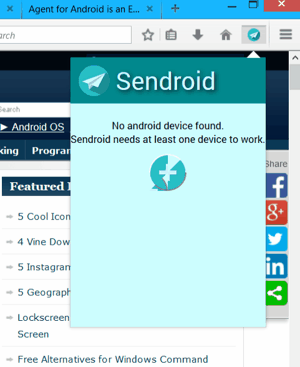 Sendroid Extension for Firefox