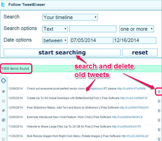 TweetEraser- Find old tweets and delete them