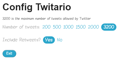 configure Twitario