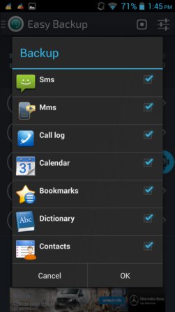 contact backup apps android 4