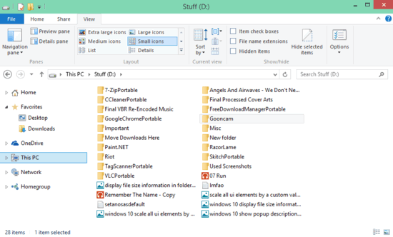 enable popup description for folder and desktop items