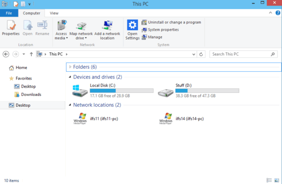hide empty removable disk drives