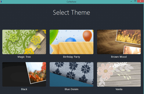 select a theme