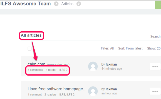 share links online with team