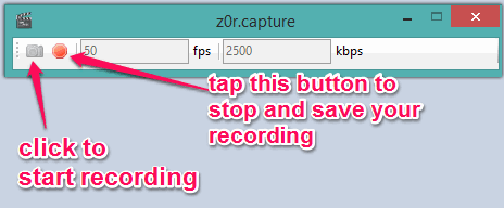 start recording and save it to PC